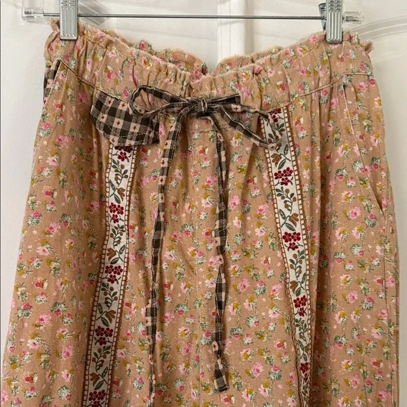 POL Floral Patchwork Wide-Leg Pants - Picture 2 of 5
